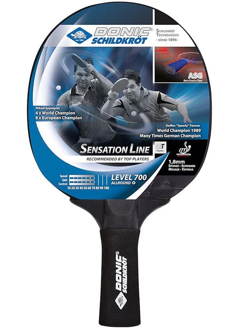 Donic Sensation Table Tennis Racket, Level 700 - Multi Color
