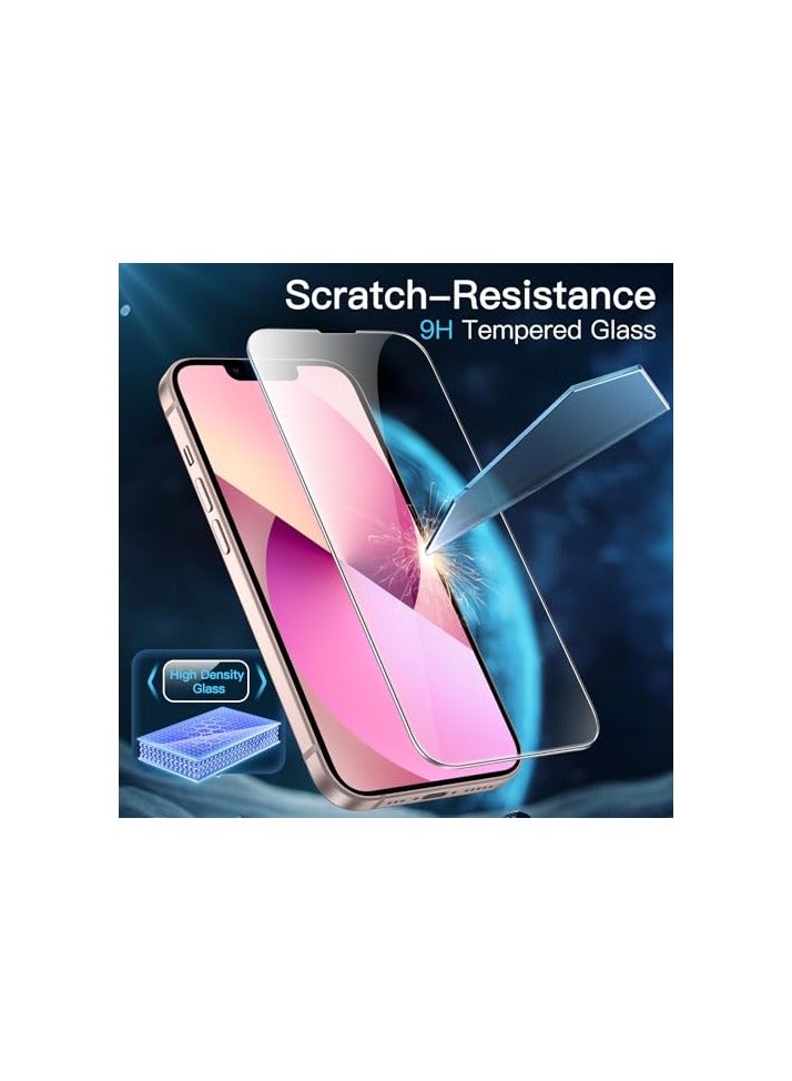 JETech 3 in 1 Case for iPhone 13 6.1-Inch with 2 Pack Tempered Glass Screen Protectors, Non-Yellowing Shockproof Bumper Phone Cover (Pink) - Image 5