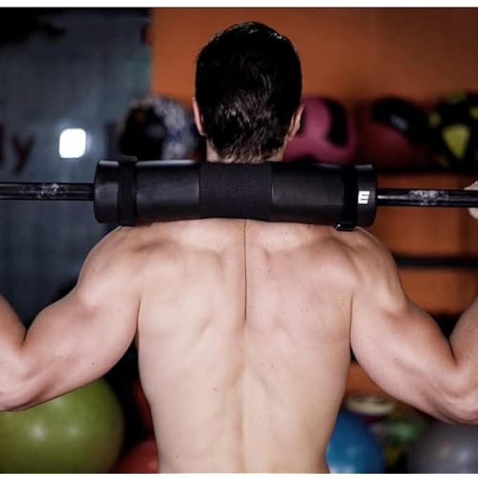 rayihni Gym Bar 43Cm Full Sized Gym Barbell Pad With 3Cm Sponge Pad For Crossfit, Powerlifting, And Home Gym Use - Image 4