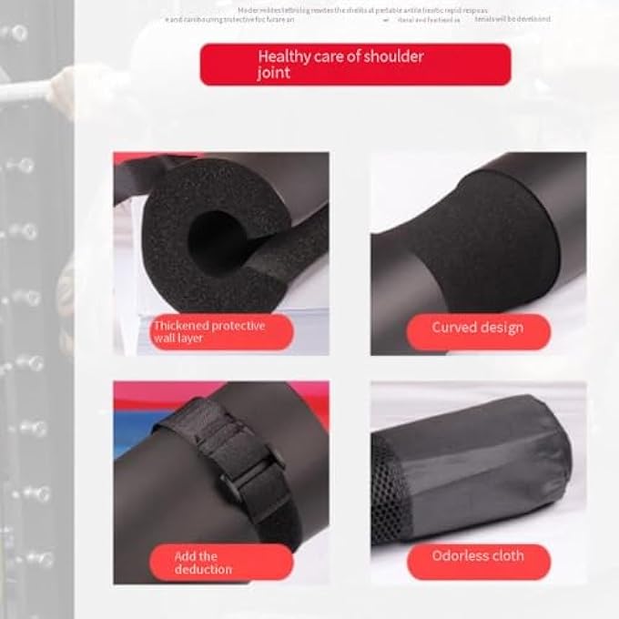 rayihni Gym Bar 43Cm Full Sized Gym Barbell Pad With 3Cm Sponge Pad For Crossfit, Powerlifting, And Home Gym Use - Image 5