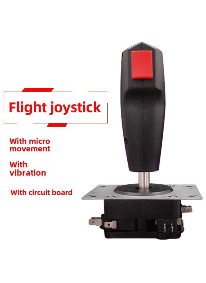 Game Arcade Aircraft Launch Entertainment Aircraft Flight Rocker Accessories Can Be Equipped With Vibration Plug Micro-action Circuit Board Handle-Product Color:Micro Flight Joystick  - Image 2
