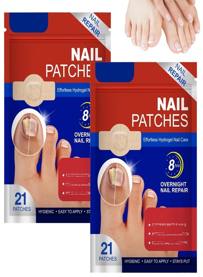 taakcc Toenail Treatment Extra Strength - Nighttime Nail Patches,Overnight Toe Nail Treatments for Damaged Nails Foot Nails Repair and Care (42Pcs) - Image 1