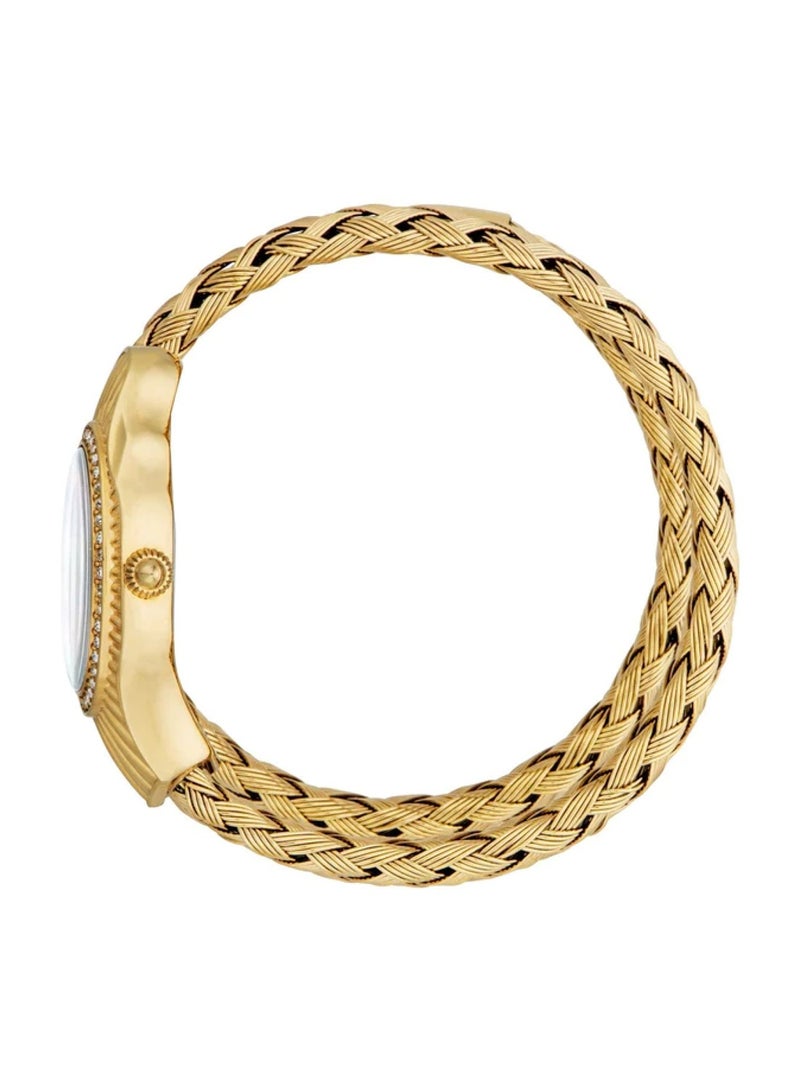 Just Cavalli Women Twined Quartz Analog Gold Stainless Steel Band JC1L305M0025  - Image 3