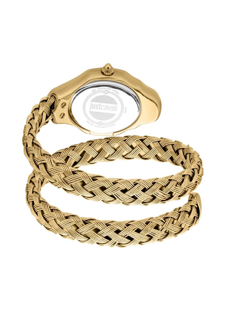 Just Cavalli Women Twined Quartz Analog Gold Stainless Steel Band JC1L305M0025  - Image 2