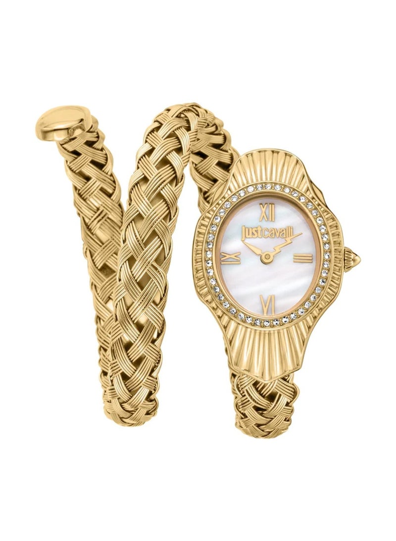 Just Cavalli Women Twined Quartz Analog Gold Stainless Steel Band JC1L305M0025  - Image 1