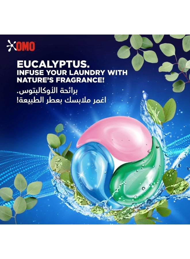 أومو كبسولات غسيل الملابس OMO Active 3 في 1 برائحة الأوكالبتوس المنعشة، 15 كبسولة - Image 5