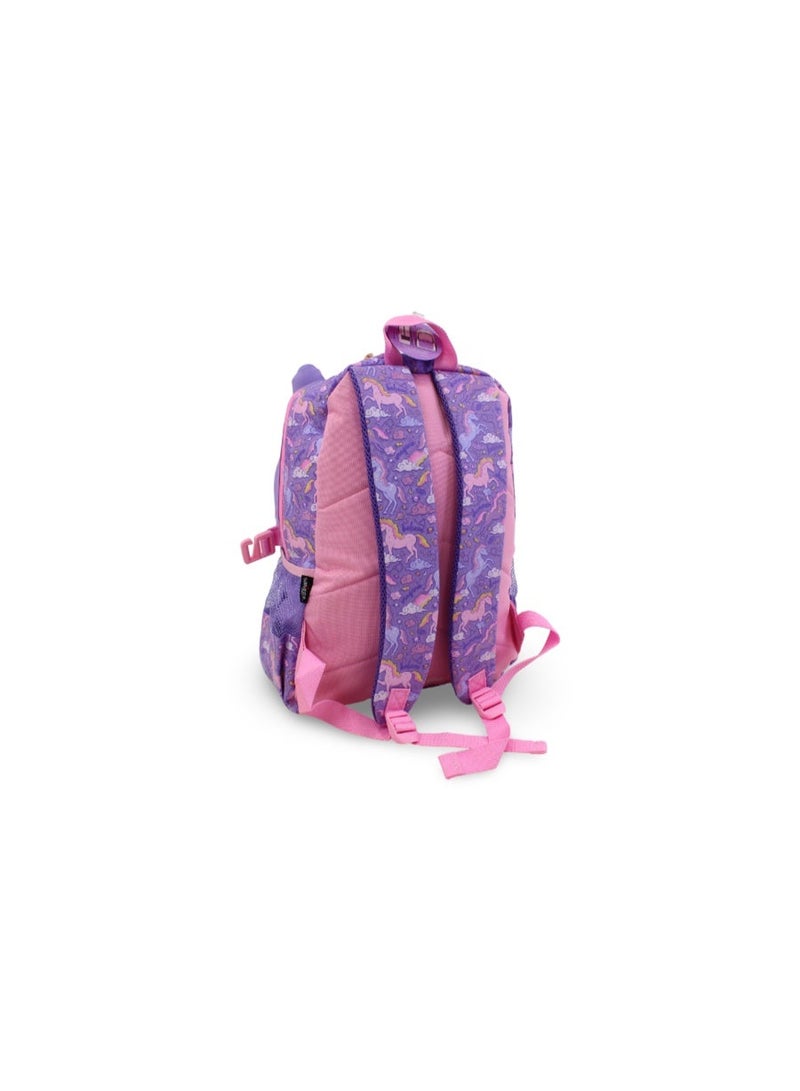 سميجل حقيبة ظهر Smiggle بتصميم وحيد القرن، مقاس 17 بوصة – بنفسجي ووردي - Image 2