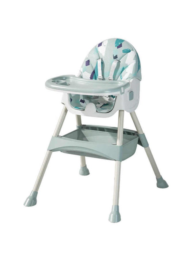 MiniMe Adjustable Baby High Chair 6-in-1 with Wheels | Multi-Angle Recline Backrest | Ergonomic Lumbar Support Baby Feeding Chair | Portable Easy Clean Baby Chair | Supports Up to 22 kg | Blue - Image 1