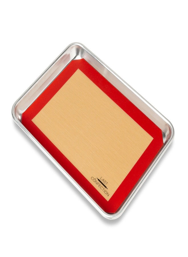 Last Confection Silicone Baking Mat - Set of 2 Non-Stick Quarter Sheet (8-1/2" x 11-1/2") Professional Food Safe Tray Pan Liners - Image 4