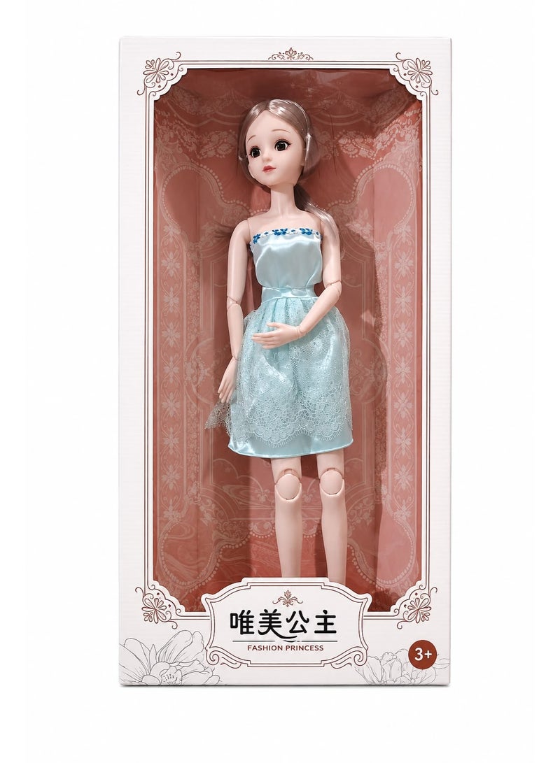 vGRASSP Fashion Princess Doll for Girls, Large 60 cm Dress-Up Doll with Elegant Dress, Long Hair, Movable Joints, Premium Gift Box, Role Play Toy, Pretend Play, Fashion Doll for Kids Age 3+, Large Size 61 x 32 x 9 cm - Image 1