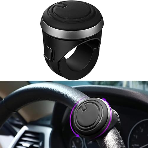 Sulfar Steering Wheel Spinner Metal Car Power Handle Spinner Steering Wheel Knob for All Vehicles Universal Driving Helper Booster Car Accessories - Image 1