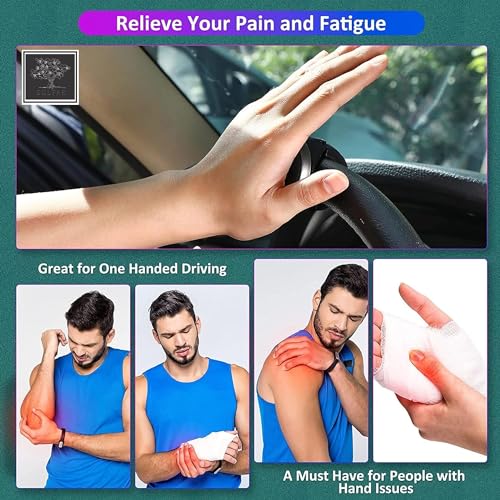 Sulfar Steering Wheel Spinner Metal Car Power Handle Spinner Steering Wheel Knob for All Vehicles Universal Driving Helper Booster Car Accessories - Image 5