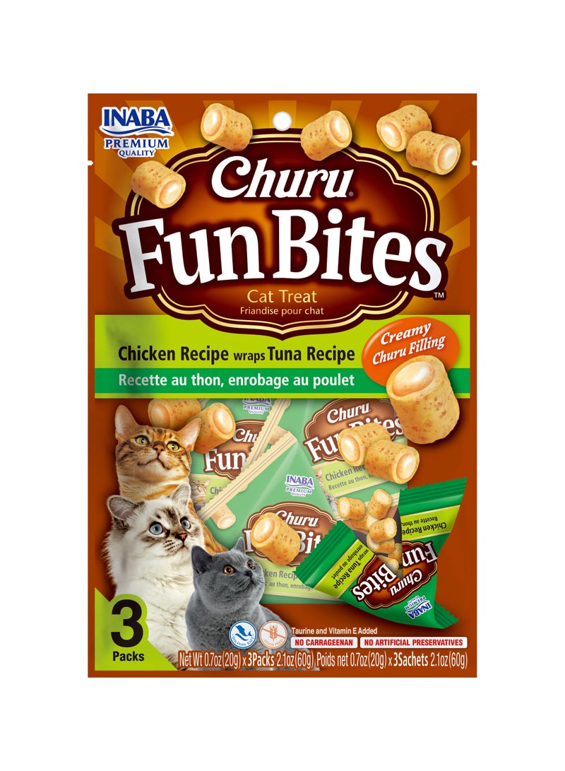 INABA Churu Fun Bites Chicken Wrap Tuna Recipe - Image 1