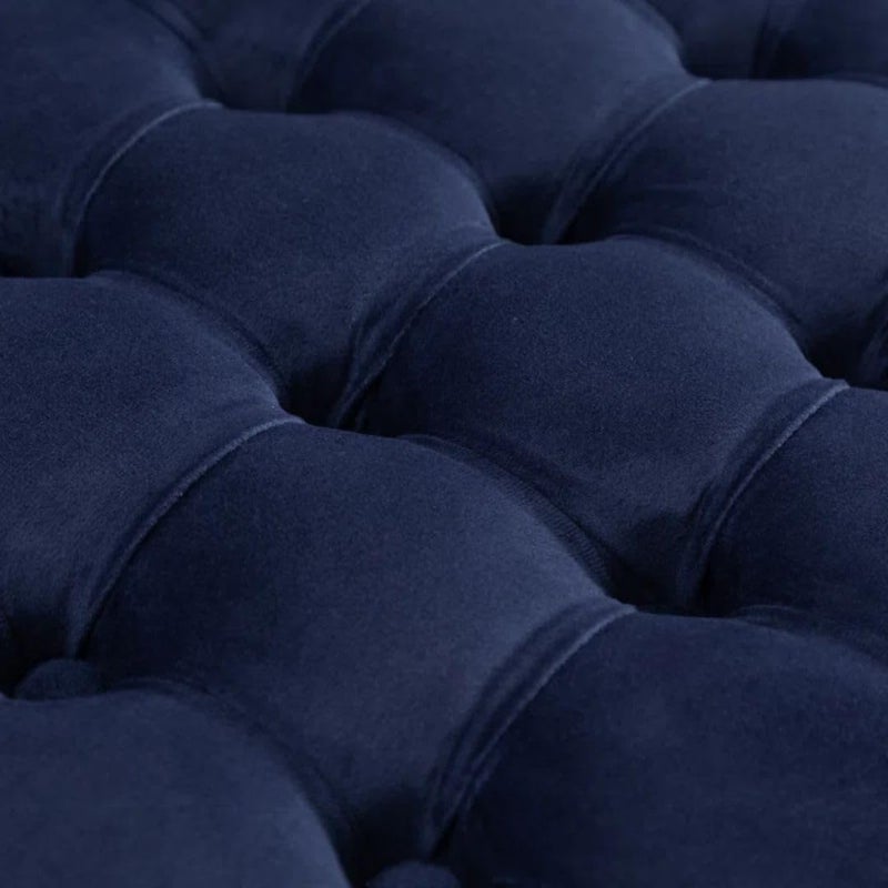 Comfynest Modern Velvet Tufted Round Storage Ottoman - Image 4