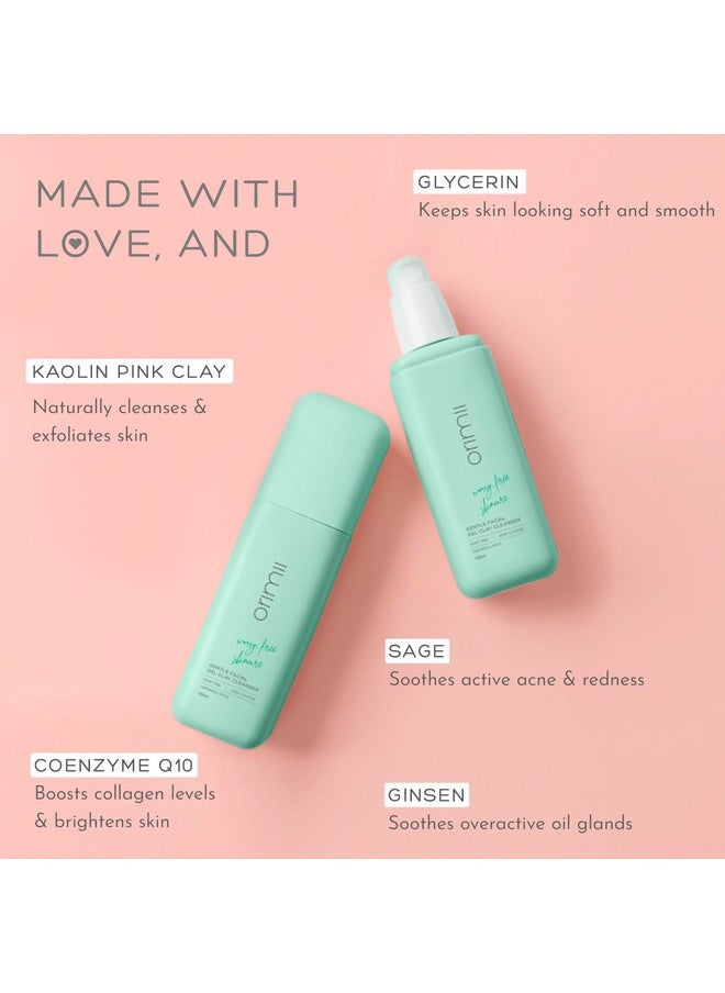 Orimii Orimii Soap-Free Gentle Face Wash for Deep Cleansing & Oil Control | With Pink Kaolin Clay which Controls Sweat & Acne | 100% Natural & Chemical Free | Pregnancy & Breastfeeding Safe (100ml)  - Image 4