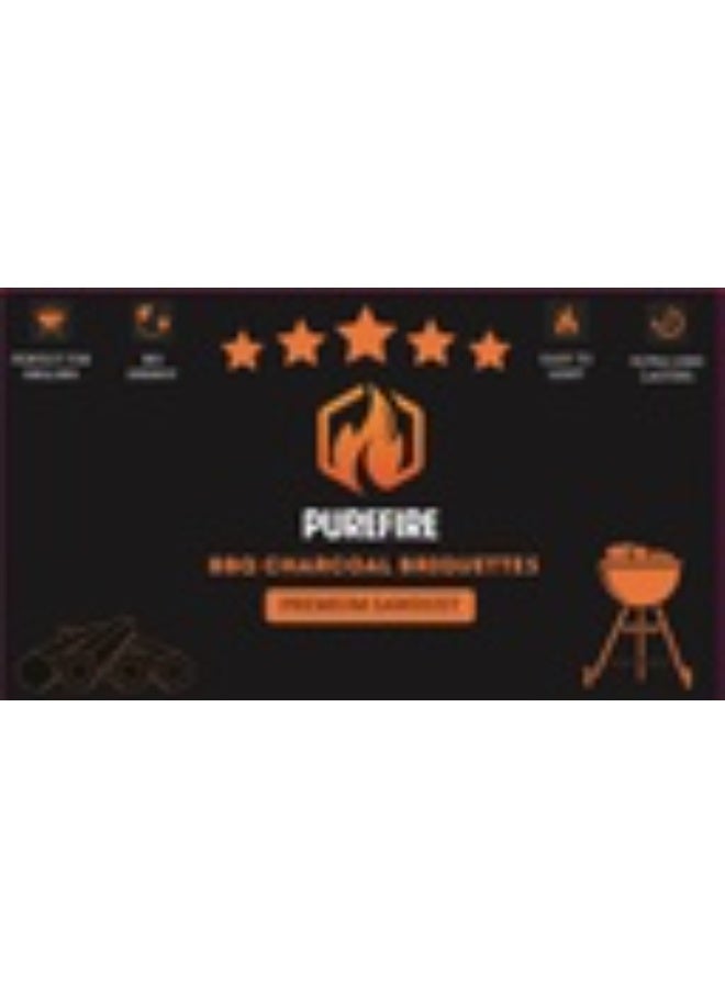PURE FIRE PUREFIRE BBQ CHARCOAL BRIQUETTES PREMIUM SAWDUST 10 Kg - Image 1