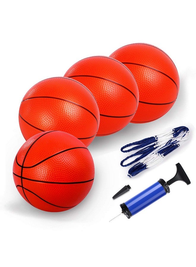 TNELTUEB Mini Basketball for Kids,8.5 Inch Replacement Fits All Standard Swimming Pool Basketball Hoop Indoor Outdoor Pool Game Toy Water Games (Air Pump) - Image 1