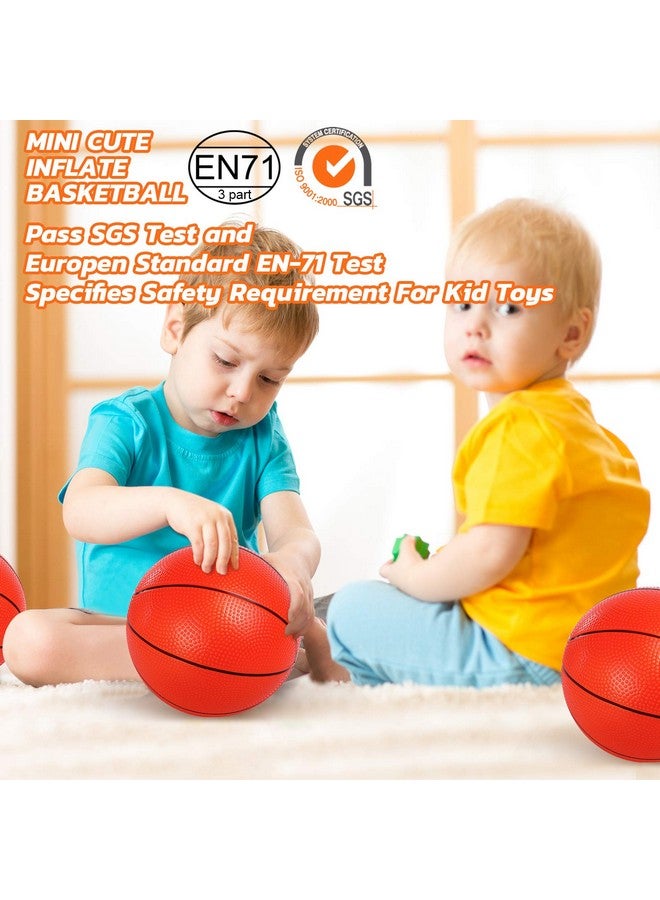 TNELTUEB Mini Basketball for Kids,8.5 Inch Replacement Fits All Standard Swimming Pool Basketball Hoop Indoor Outdoor Pool Game Toy Water Games (Air Pump) - Image 3