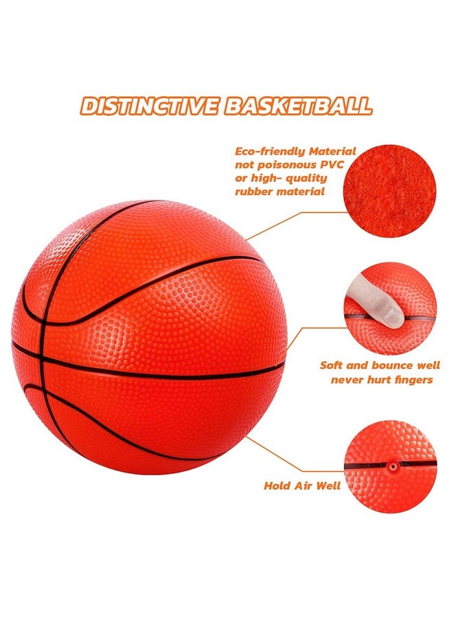 TNELTUEB Mini Basketball for Kids,8.5 Inch Replacement Fits All Standard Swimming Pool Basketball Hoop Indoor Outdoor Pool Game Toy Water Games (Air Pump) - Image 2