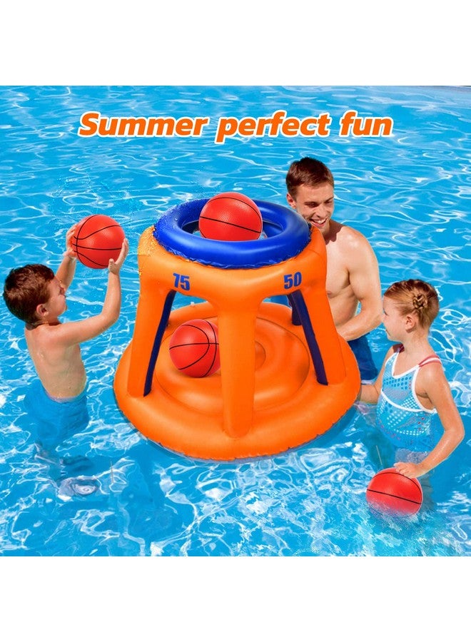 TNELTUEB Mini Basketball for Kids,8.5 Inch Replacement Fits All Standard Swimming Pool Basketball Hoop Indoor Outdoor Pool Game Toy Water Games (Air Pump) - Image 4
