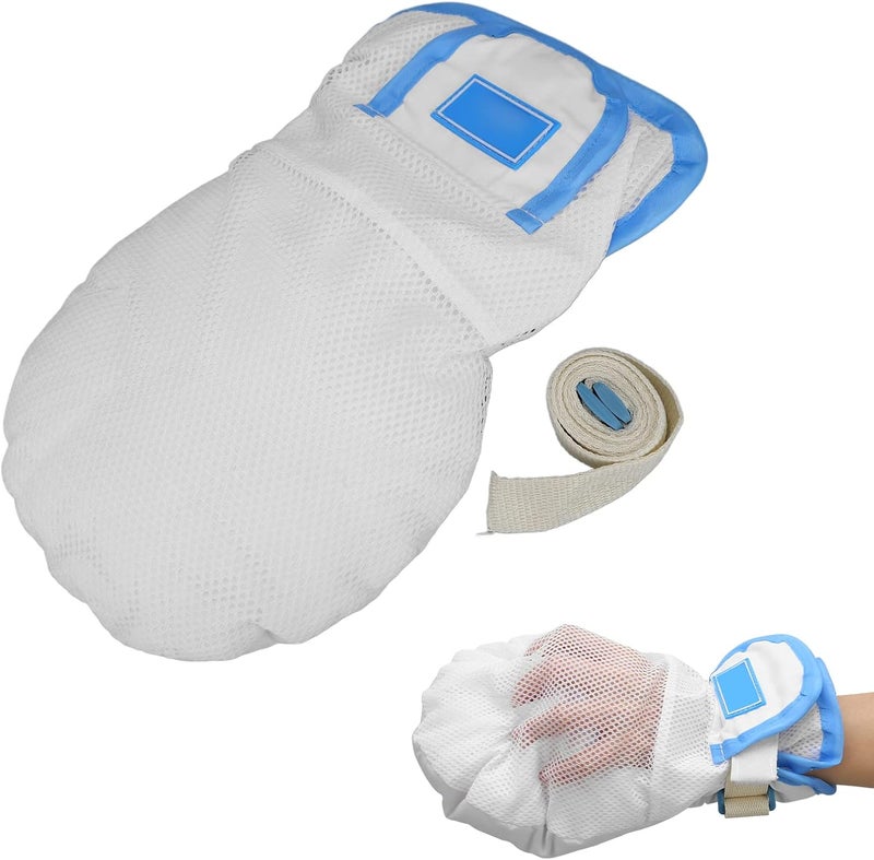 cheekyglo Restraint Glove Double Security Mitt Hand Restraints Safety Mitt Breathable Comfort Glove for Elderly Hand Protection - Image 2