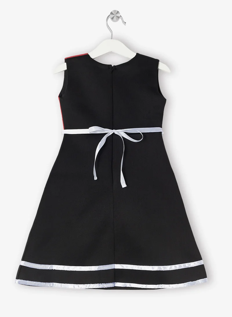 ليتل جولدن ابل فستان - بألوان متباينة