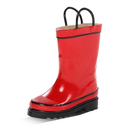Western Chief Kids Firechief 2 Rainboot (Toddler/Little Kid/Big Kid) Red 4 Big Kid M - Image 1