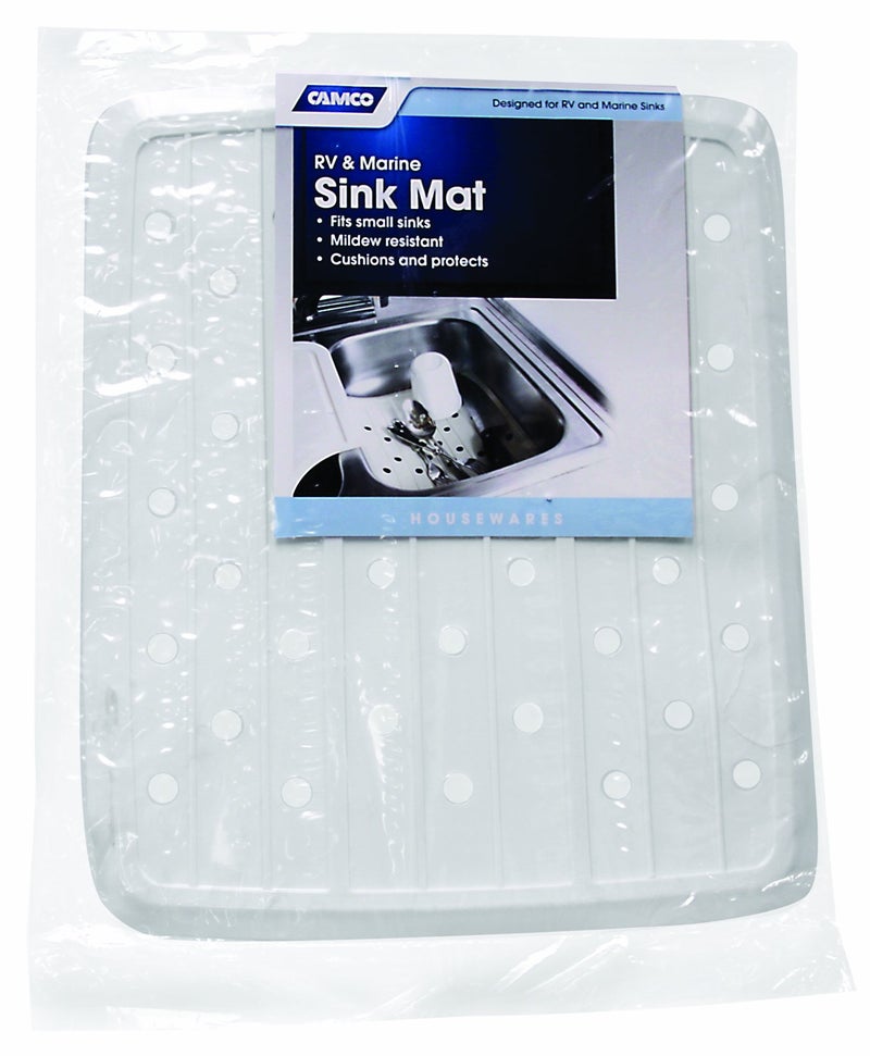 Camco 43720 RV & Marine Sink Mat, White - Image 1