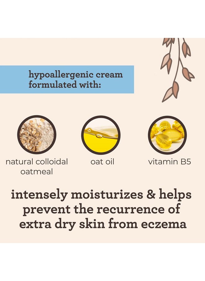 أفينو بيبي كريم ترطيب Aveeno Baby Eczema Therapy، دقيق الشوفان الغروي الطبيعي وفيتامين B5، يرطب ويخفف من جفاف البشرة وحكة الجلد وتهيجه، خالٍ من البارابين والستيرويد والعطور، 7.3 أونصة  - Image 4
