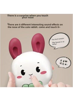 Generic Children's Story Machine Nursery Rhyme Player Baby Early Education Music Enlightenment Toy Educational Infant Singing-Memory Capacity:[rechargeable Version] Cute Rabbit + [biteable] Sliding Soft Rubber Car  - Image 4