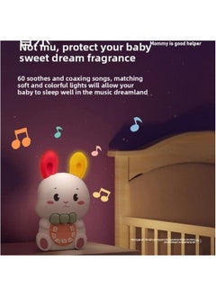 Generic Children's Story Machine Nursery Rhyme Player Baby Early Education Music Enlightenment Toy Educational Infant Singing-Memory Capacity:[rechargeable Version] Cute Rabbit + [biteable] Sliding Soft Rubber Car  - Image 3