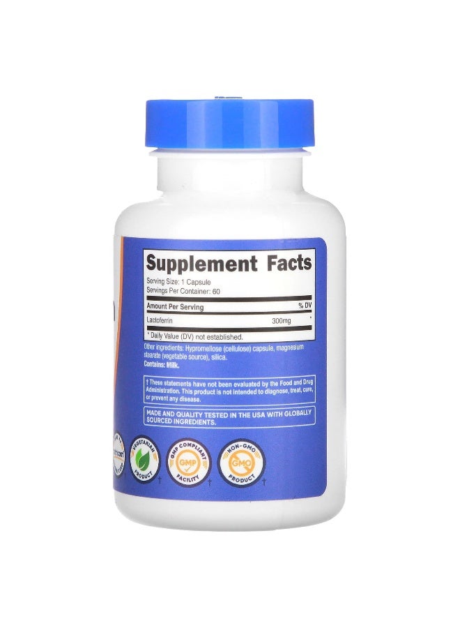 Nutricost, Lactoferrin, 300 mg, 60 Capsules - Image 2
