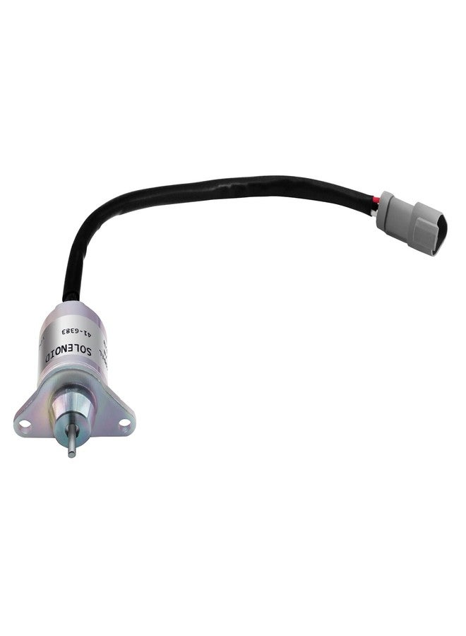 RABROPAR Fuel Shutoff Solenoid Stop Shutdown Solenoid 41-9100 42-100 41-6383 Compatible with Thermo King KD MD RD SL, Compatible with Yanmar 366 374 388 395 482 486 Engine - Image 1