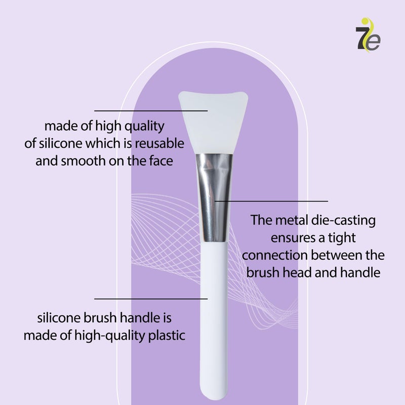 MyoLift 7eWellness Applicator Silicon Brush - Mask applicator brush for Facial Skincare, Reusable brush for the Anti Aging mask, Soft & Durable Face Mask Applicator for gels, DIY masks, easy-to-clean - Image 5