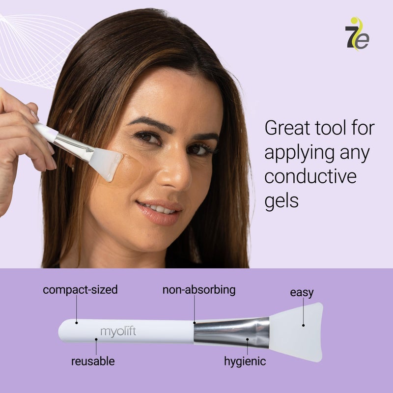 MyoLift 7eWellness Applicator Silicon Brush - Mask applicator brush for Facial Skincare, Reusable brush for the Anti Aging mask, Soft & Durable Face Mask Applicator for gels, DIY masks, easy-to-clean - Image 2