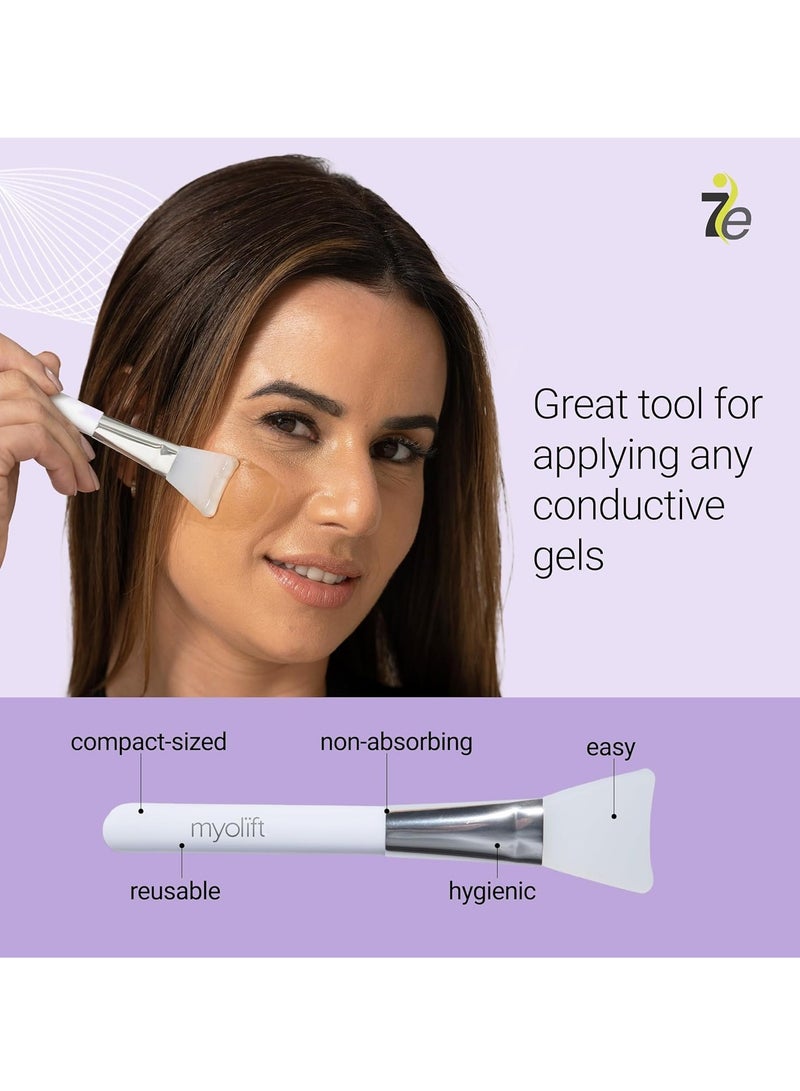 7eWellness Applicator Silicon Brush - Mask applicator brush for Facial Skincare, Reusable brush for the Anti Aging mask, Soft & Durable Face Mask Applicator for gels, DIY masks, easy-to-clean