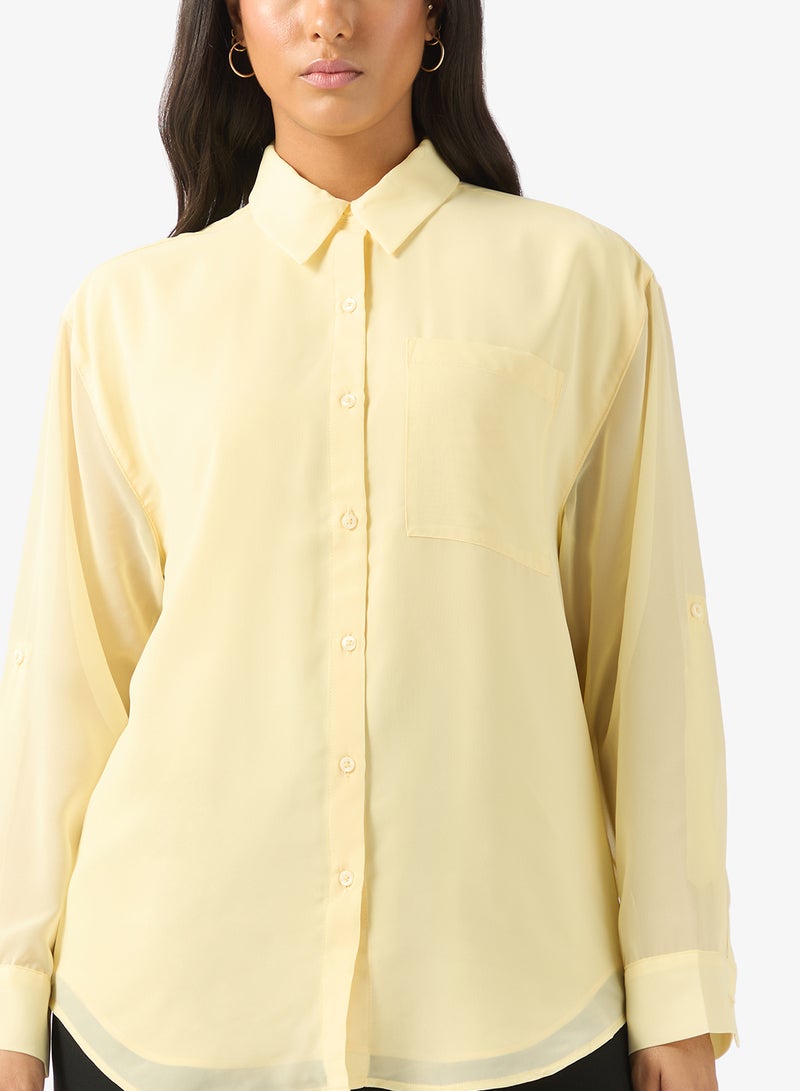 كالفن كلاين قميص طويل الأكمام كاجوال - Image 3