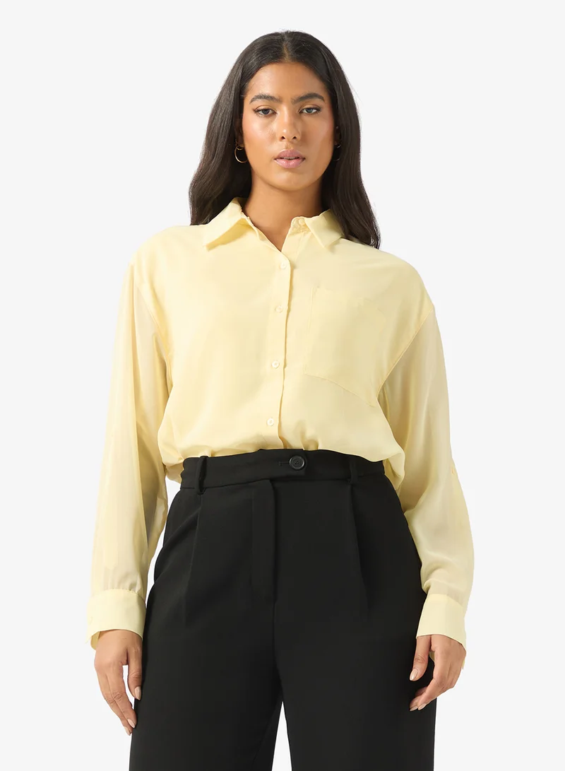 CALVIN KLEIN Casual Long Sleeve Shirt