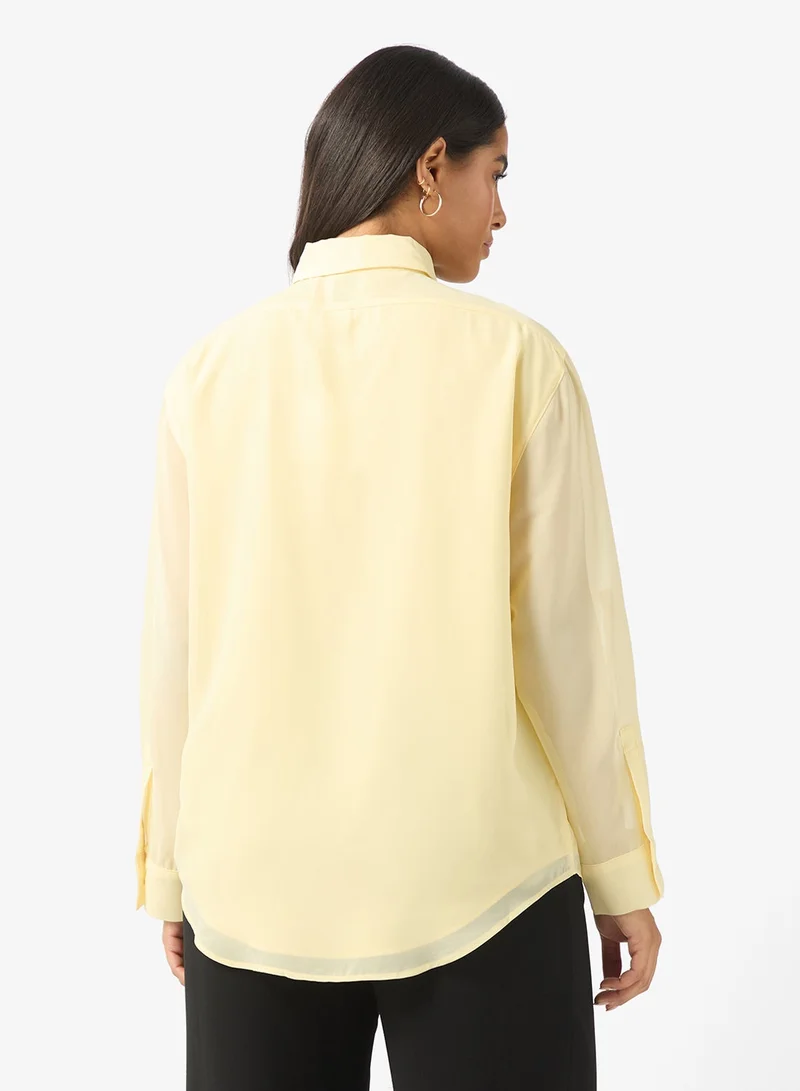 CALVIN KLEIN Casual Long Sleeve Shirt