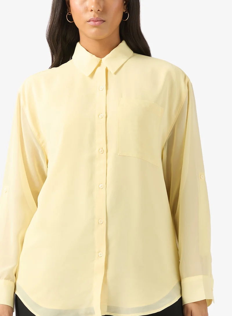 CALVIN KLEIN Casual Long Sleeve Shirt