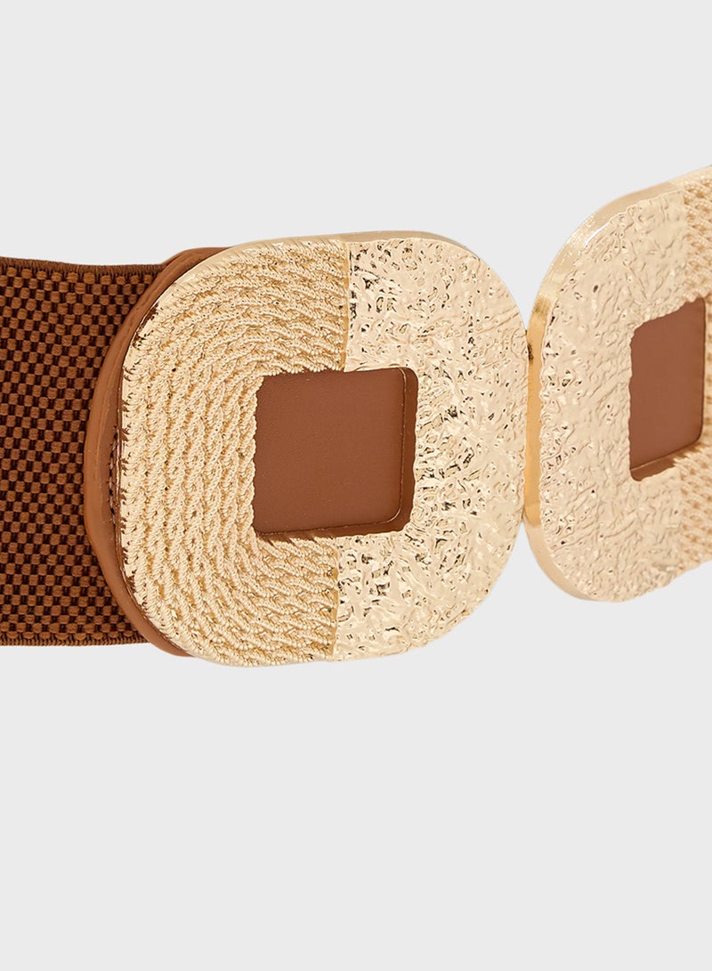 Ginger Gold Detal Wide Belt  - Image 2