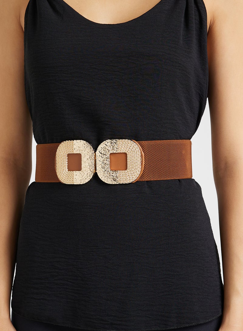 Ginger Gold Detal Wide Belt  - Image 3