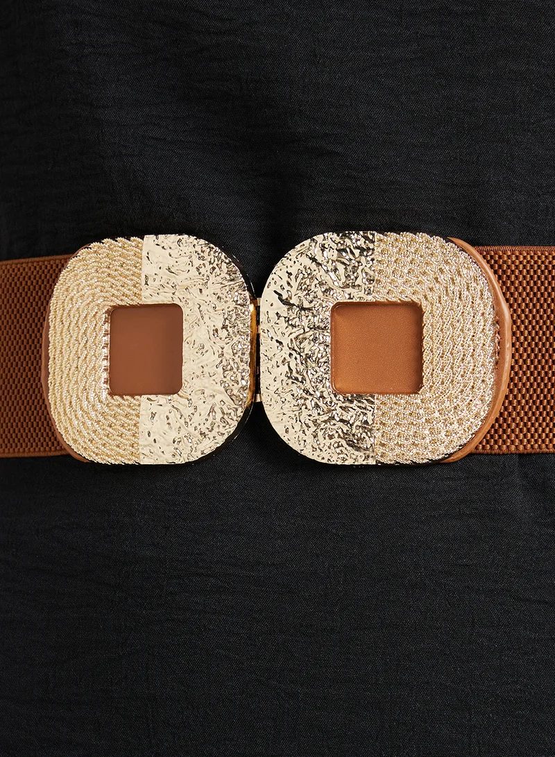 Ginger Gold Detal Wide Belt