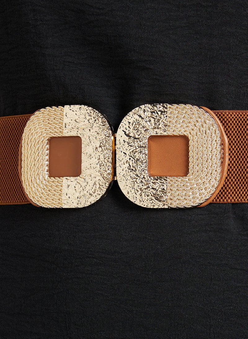 Ginger Gold Detal Wide Belt  - Image 4