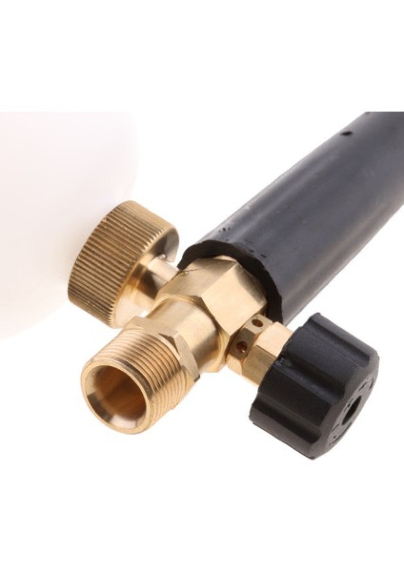 High-pressure foam cleaning gun Car wash water gun pure copper connector PA foam pot adapter M22 to G1/4 Suitable for black cat washing machine S5 external G1/4 to external M22-14 - Image 4