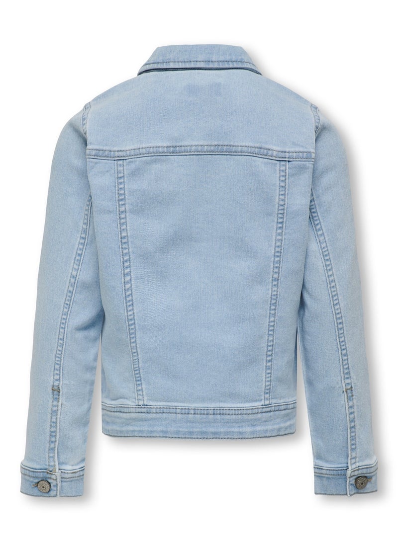 ONLY Girl's Sara Light Blue Denim Jacket - Image 4
