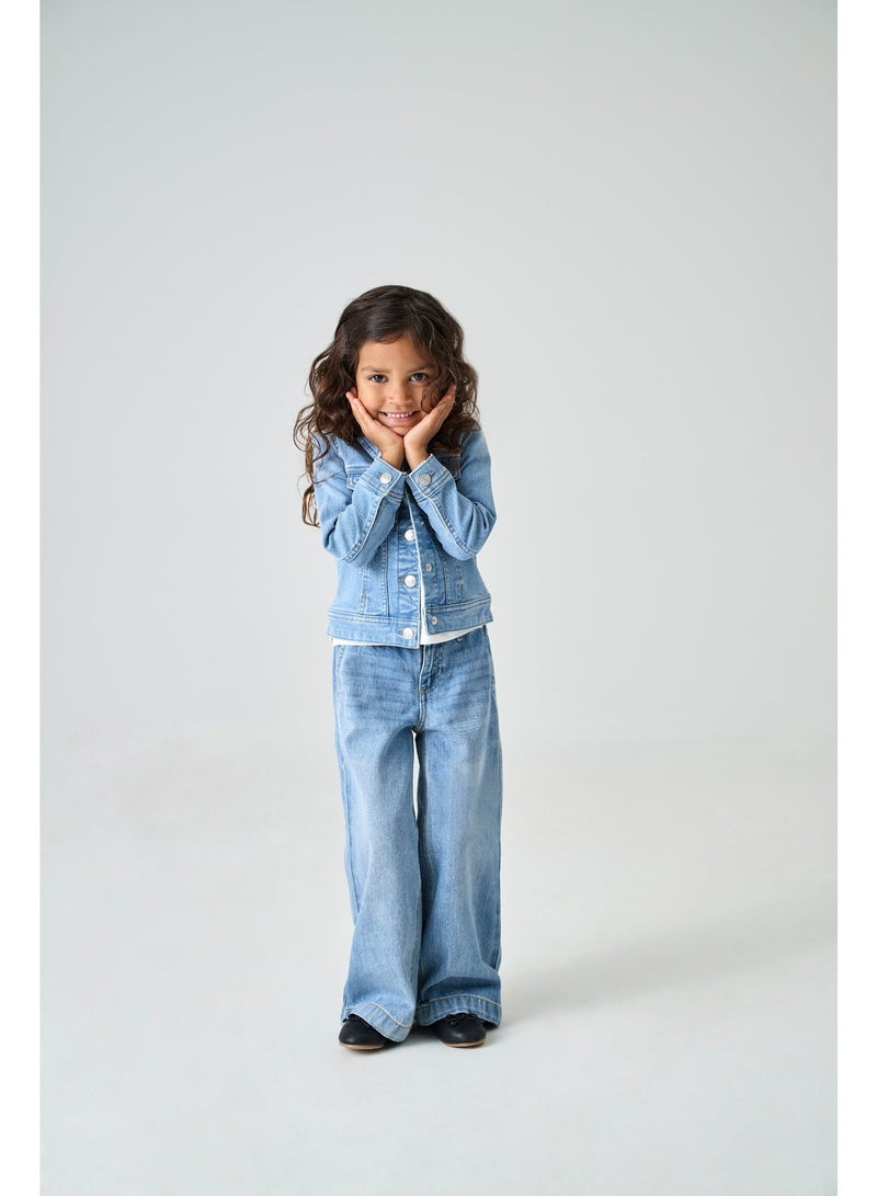 ONLY Girl's Sara Light Blue Denim Jacket - Image 2