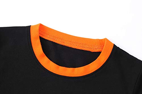 CM-Kid Little Boys' 2 Piece Pajamas Sets Glow-in-The-Dark Cotton Halloween PJS Kids Candy Pj for Toddler Skeleton Jammies Holiday Clothes Shirts Size 3T - Image 4