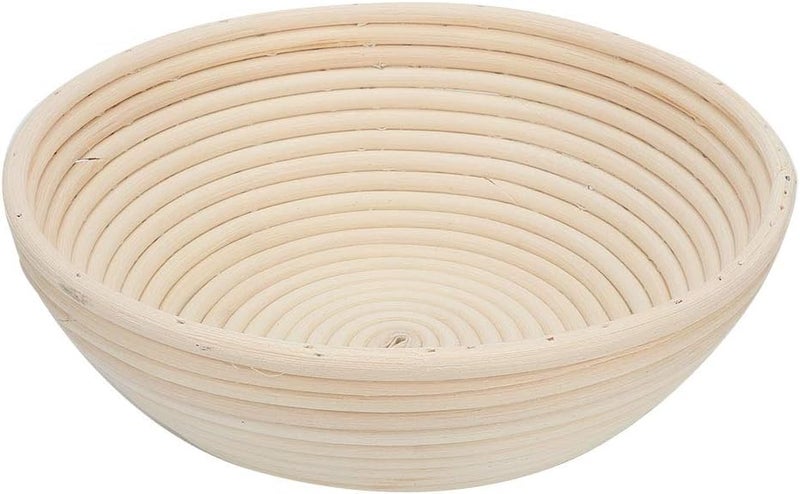 Banneton Bread Proofing Basket Set, Rattan Round Brotform for Sourdough, Handcrafted Natural Cane Dough Rising Bowl with Smooth Non - Stick Surface for Home and Professional Bakers (22X8.5) - Image 1