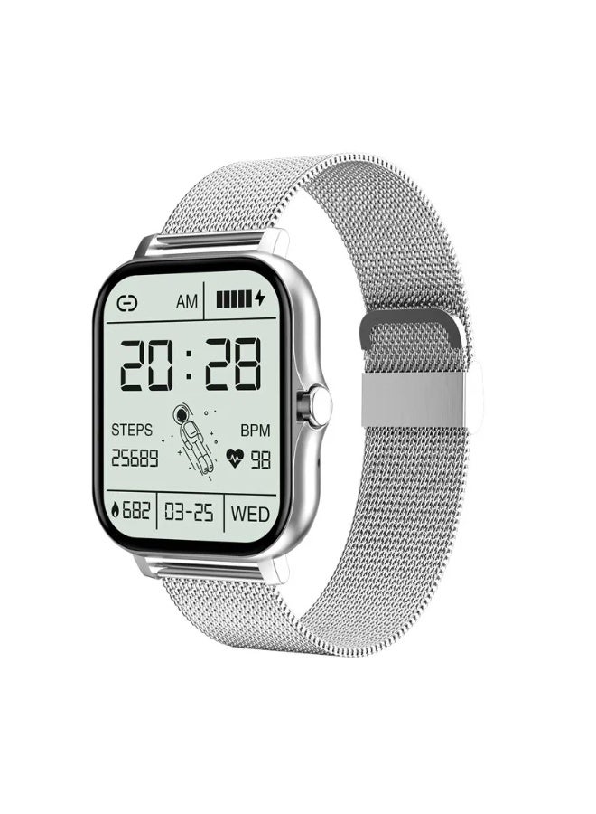 Smart Watch 1.7 Inches HD Full Touch Screen With Waterproof Bluetooth Calling With Heart Rate Monitor Sport Digital Smartwatch For Women Men Fitness Tracker Sleep Monitor Pedometer